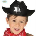 Guirca Cappello Sceriffo Nero