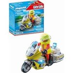 Playmobil Soccoritore con Moto