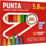 PENNARELLI PUNTAPRO 5.8 - SCATOLA DA 12 PZ SEVEN PENNARELLI