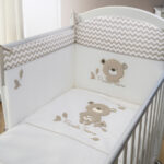 Cuoricini Corredo Tessile Piccolo Tesoro Tortora 3 pz.