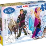 Puzzle Lisciani Double Face MAXI 35 PZ. Frozen Giocando sul Ghiaccio