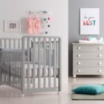 Azzurra Lettino Glam 1x8 Grigio (con materasso e piumone)