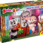 Puzzle Lisciani Double Face MAXI 60 Pz. Masha Let's Have Fun