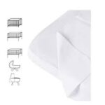 Picci Traversa doppiata per carrozzina, culla, Co-sleeping e LELLA cm 30 x 48 - BIANCO