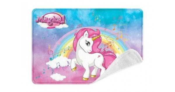 3ec25e722ae00c382e5ff9b95b26d064 Tovaglietta Unicorno in tessuto - immagine 1