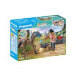 *PLAYMOBIL HORSE OF WATERFALL -  MANISCALCO CON CAVALLO
