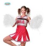 Guirca Coppia 2 Pom Pom da Cheerleader Bianco gr 80