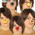 Guirca Blister 6 Nasi animali Assortiti