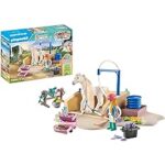PLAYMOBIL HORSE OF WATERFALL -  AREA DI CURA E LAVAGGIO PER CAVALLI