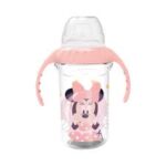 BICCHIERE TRAINING  CON MANICHE IN SILIC. MINNIE