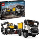 Lego Technic Autocarro Volvo FMX ed Escavatore elettrico EC230