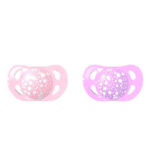 Twistshake 2x Succhietti 0-6m Pastel Pink Purple