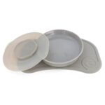 Twistshake Piatto e Tappetino Click-Mat Mini Pastel Grey