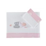 Picci Lenzuola Culla 3 Pz Ric. Ameliè Rosa