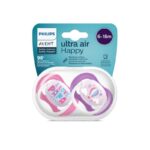 Avent 2 Succhietti Ultra Air 6-18m Femmina Papà