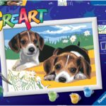 Ravensburger CreArt Serie D - Cuccioli di Jack Russell