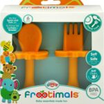 Frootimals Set Melamina Le Mie Prime Posate Orange