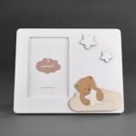 DOLCE FIABA PORTAFOTO RETTANGOLARE ORSETTO NUVOLA NEUTRO