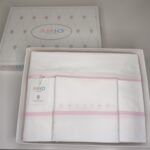 Coordinato Lettino Bianco/Rosa