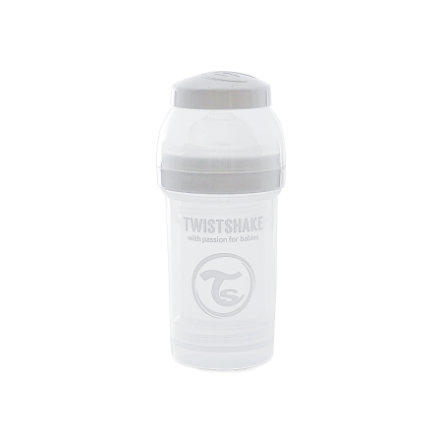 fa7e0fec91f714eb92785a452ec72f1a Twistshake Biberon Anti-Colic 180ml White - immagine 1
