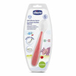 CHICCO CUCCHIAIO MORBIDO SILICONE 6M+ ROSSO UP