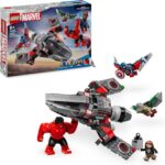 Lego Super Heroes Marvel Capitan America vs Hulk Rosso