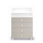 CAM BAGNETTO FASCIATOIO ASIA BIANCO C/CASS.GRIGI