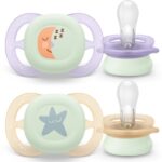 Avent 2 Succhietti Ultra Start 0-2m da notte Luna/Stella