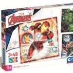 Clementoni Puzzle 3x48 pz. Square Avergers