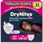 Huggies Pannolini Dry Nites Girl Mis.XL 48-60 Kg. 13+ Pz. 9