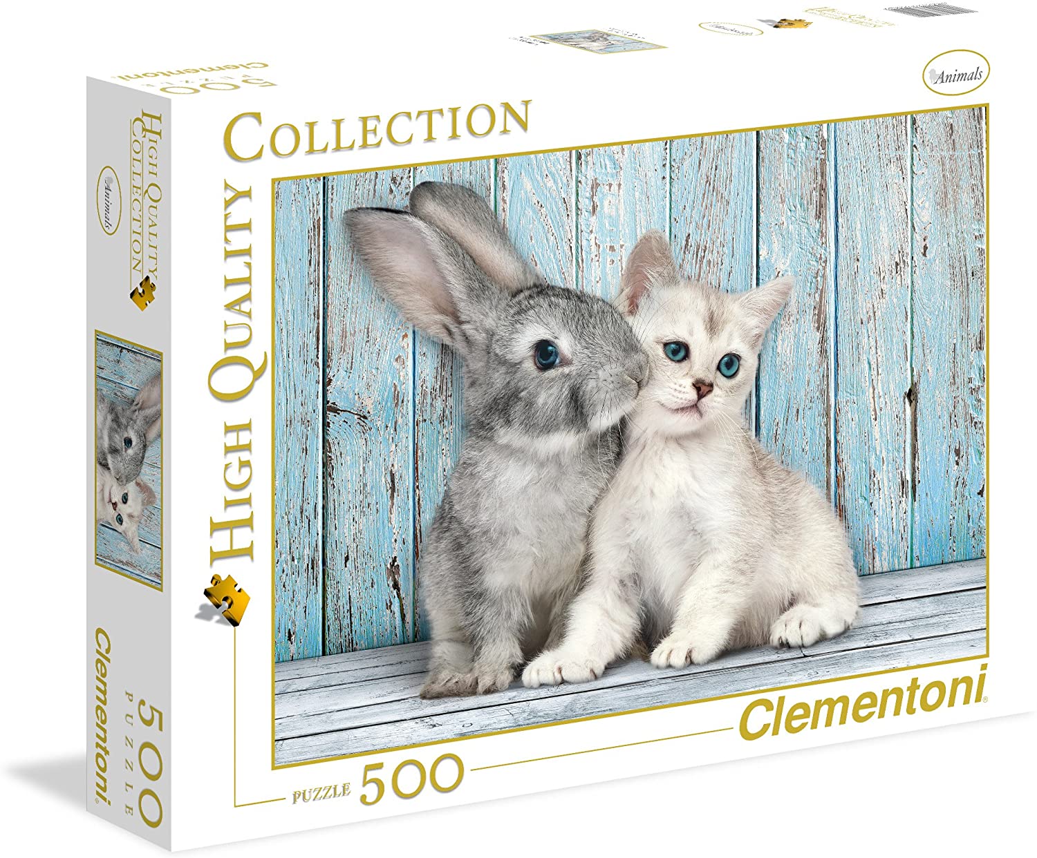 01a8496a4f2e02950345c3dfa46db790 Clementoni Puzzle 500 Pz. HQC Gatto e Coniglio - immagine 1