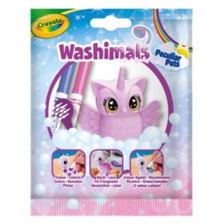 0a011e19e9802aa4b9b35a74c2785e80 Crayola Washimals Peculiar Pastel Pets Bustine Ass. - immagine 1