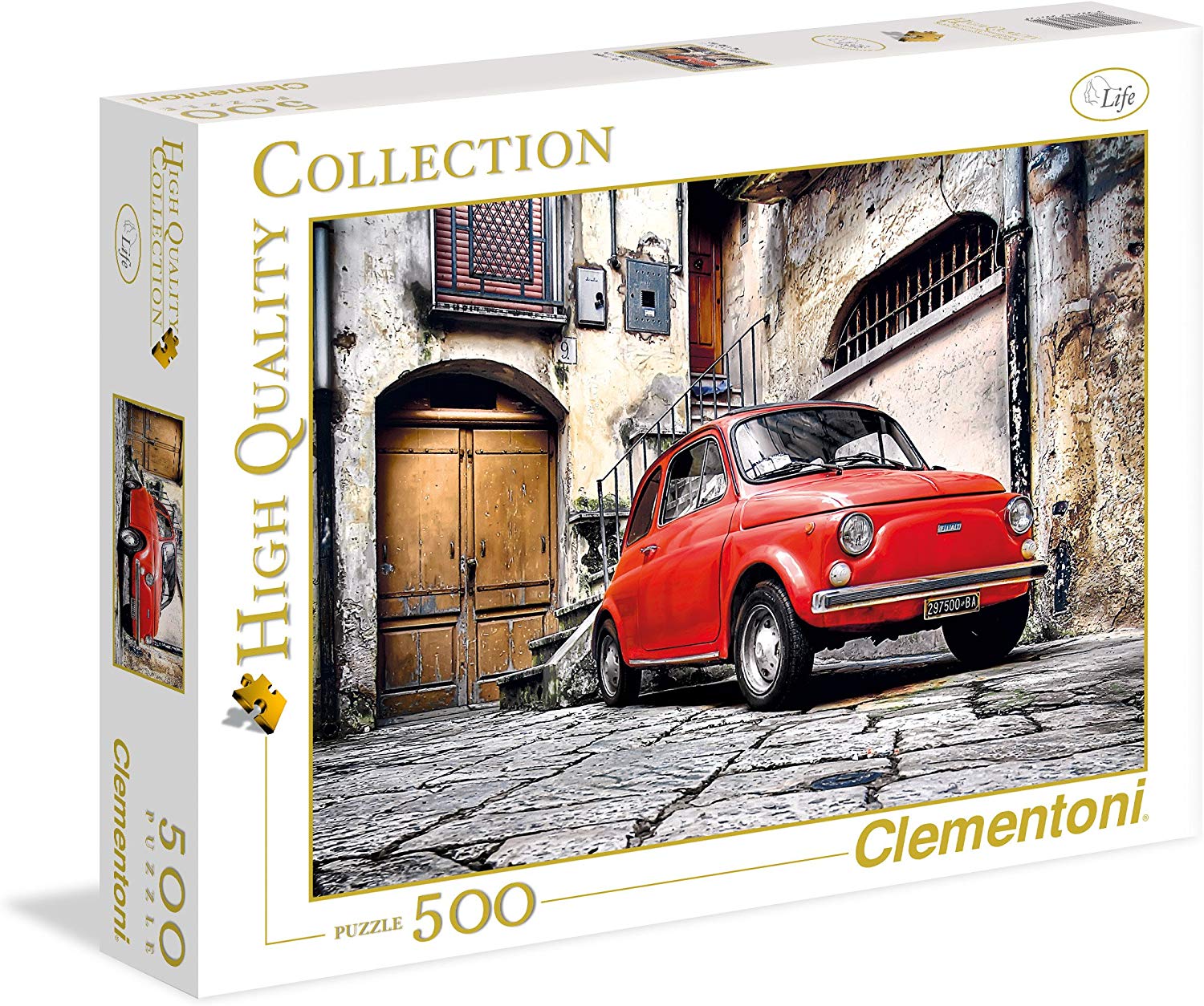 3da887cfbf37acfd0a55b93954d04382 Clementoni Puzzle 500 Pz. HQC Fiat 500 - immagine 1