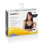 Medela Reggiseno Gravidanza e Allattamento Comfy Bra Mis XL Nero