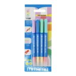 EVIDENZIATORE DOPPIO COLORE PASTEL TWICE, BL. 4 PZ MITAMA