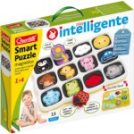 Quercetti Smart Puzzle in legno Primi Colori