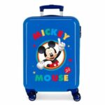 Trolley rigido Mickey Circle Azzurro