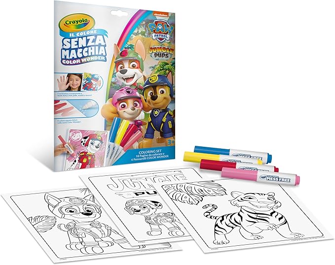 e17ac8875aa521ee1bb6a8c2576c694a Crayola Set Color Wonder Paw Patrol - immagine 1