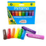 PENNARELLI SUPER LAVABILI, PUNTA MAXI SCAT. 8 PZ MITAMA