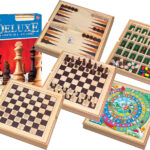 Rstoys 5 Giochi in 1 Versione Deluxe in Legno