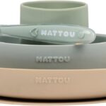 Nattou Set 4pz per la pappa verde-sabbia