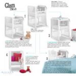 Azzurra Lettino Glam 1x8 Bianco (con materasso e piumone)