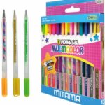 PENNA GEL GLITTER/FLUO/RAINBOW, P. 1MM, 13 PZ. MITAMA