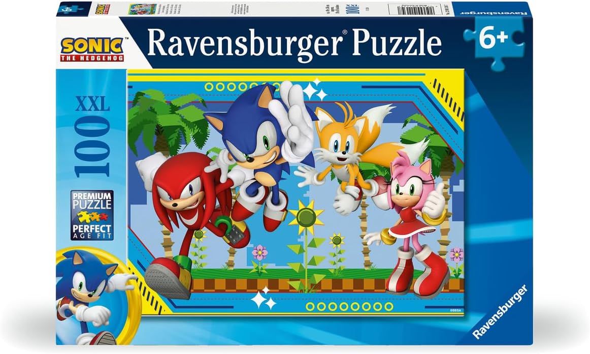 2eeb2d7843cf3a9254b4d2d4af4b7b72 Ravensburger Puzzle 100 Pz XL Sonic - immagine 1
