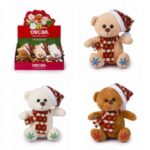 Orsetto Natale cm.15 con Cappello e Sciarpa