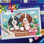 Ravensburger CreArt Serie D - Picnic con i Cuccioli