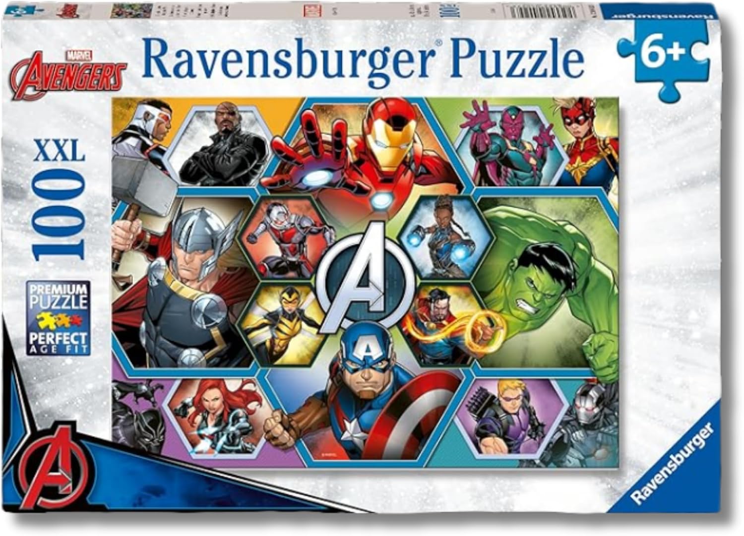 e90ab12390a2c2abe86e7ab9897eabb8 Ravensburger Puzzle 100 pz. Marvel Avengers - immagine 1