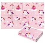 Tappeto Pieghevole "Unicorni"  90x120 Spess 8 mm