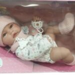 Bambola Eva con Copertina Rosa cm.42