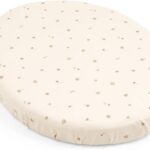 STOKKE® SLEEPI™ MINI FITTED SHEET Flower Ecru OCS